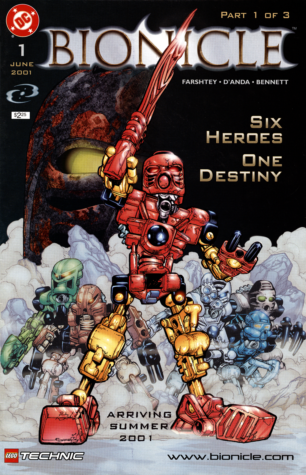 2001 - BIONICLE Comic 1: The Coming of the Toa